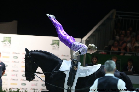 Horse Times Egypt: Equestrian Magazine :News :GREAT BRITAIN LEADS IN VAULTING AFTER WOMEN'S INDIVIDUAL FREESTYLE AT THE ALLTECH FEI WORLD EQUESTRIAN GAMES 2014 IN NORMANDY
