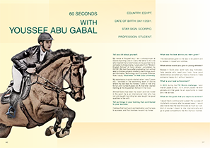 Horse Times Egypt: Equestrian Magazine :Articles :60 SECONDS WITH YOUSSEF ABU GABAL