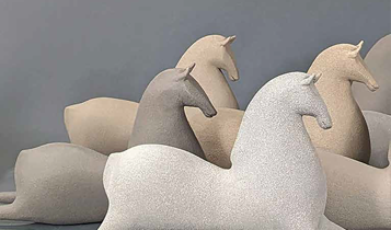 Horse Times Egypt: Equestrian Magazine :Articles :THE ARTISTIC SCULPTOR-CERAMIST ATHENA JAHANTIGH