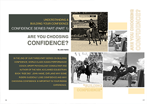 Horse Times Egypt: Equestrian Magazine :Articles :CONFIDENCE SERIES PART 2 JOHN HAIME