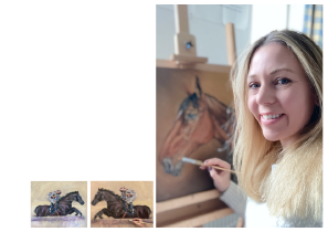 Horse Times Egypt: Equestrian Magazine :Articles :HORSE ART THE HORSE ARTIST GEORGINA LEIGH