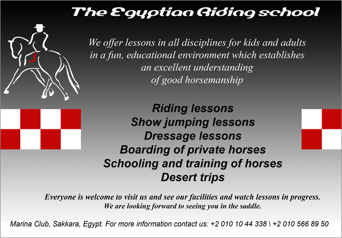 Horse Times Egypt: Equestrian Magazine :News :The Egyptian Riding School