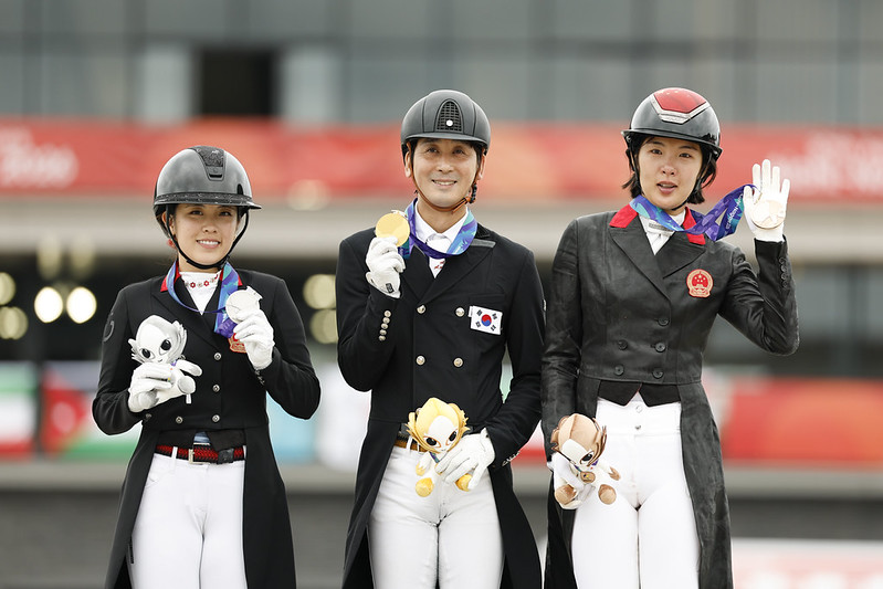 Horse Times Egypt: Equestrian Magazine :News :NAM CLAIMS ASIAN GAMES GOLD IN CLOSELY FOUGHT DRESSAGE FINAL