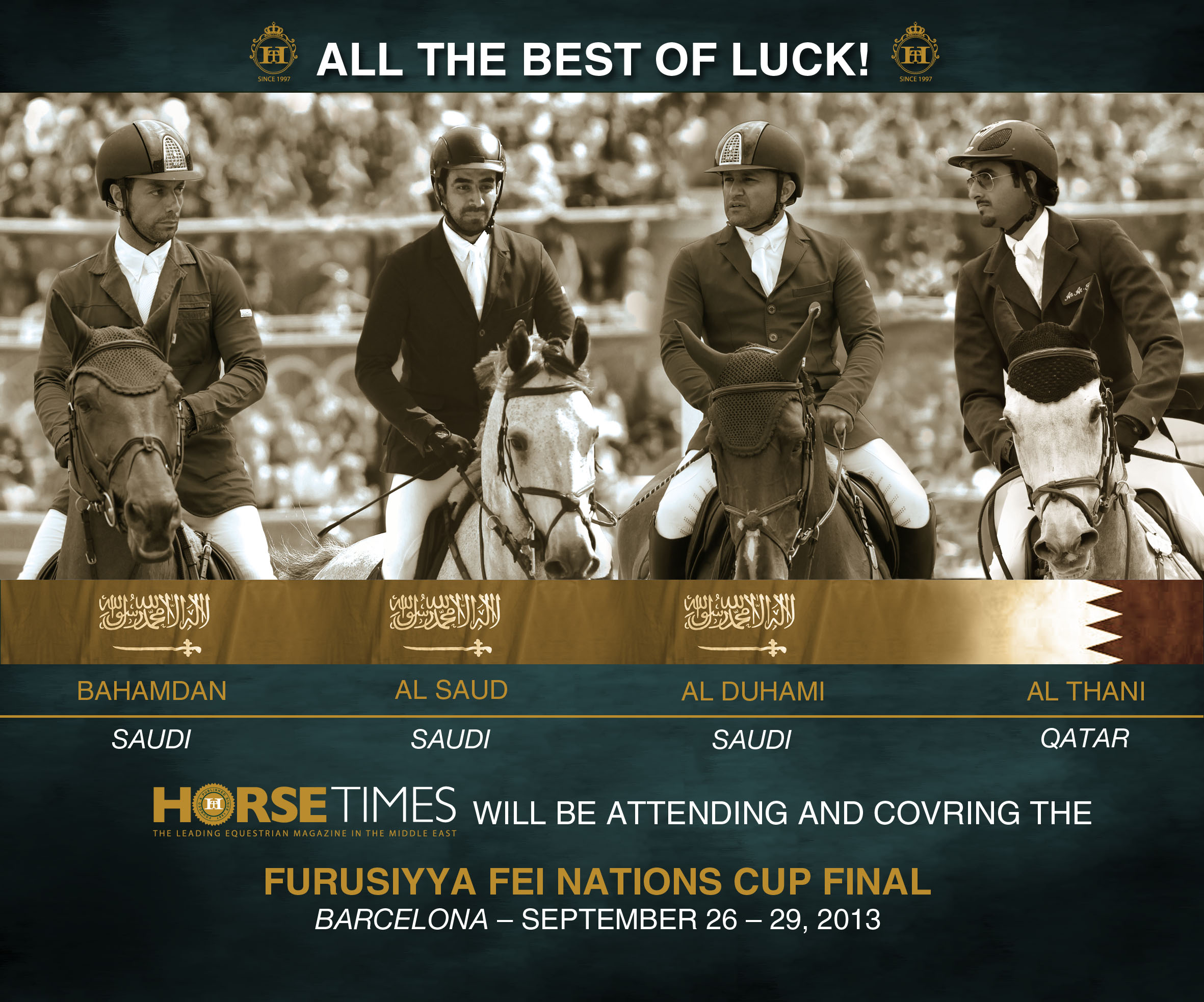 Horse Times Egypt: Equestrian Magazine :News :SPECTACULAR LINE-UP FOR INAUGURAL FURUSIYYA FINAL